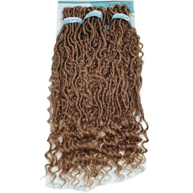 Cabelo Boho Goddess Loc Cherey Fibra Sintética 275g Para Crochet Braid –