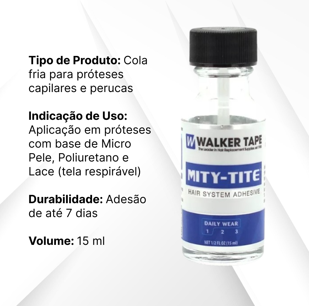 Cola MITY TITE para prótese capilar 15ml Walker Tape