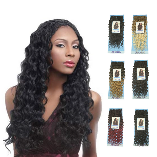 Cabelo  Amara Fibra Sintética 316g  60cm Para Crochet Braids