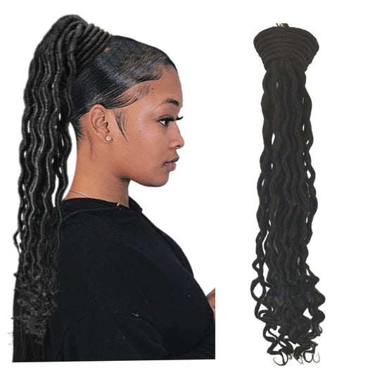 Aplique Rabo de Cavalo com Dread Mod. Clara 55cm