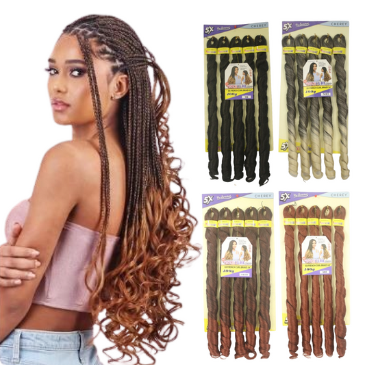 Cabelo para trança French Curl 400 g Braid Cherey